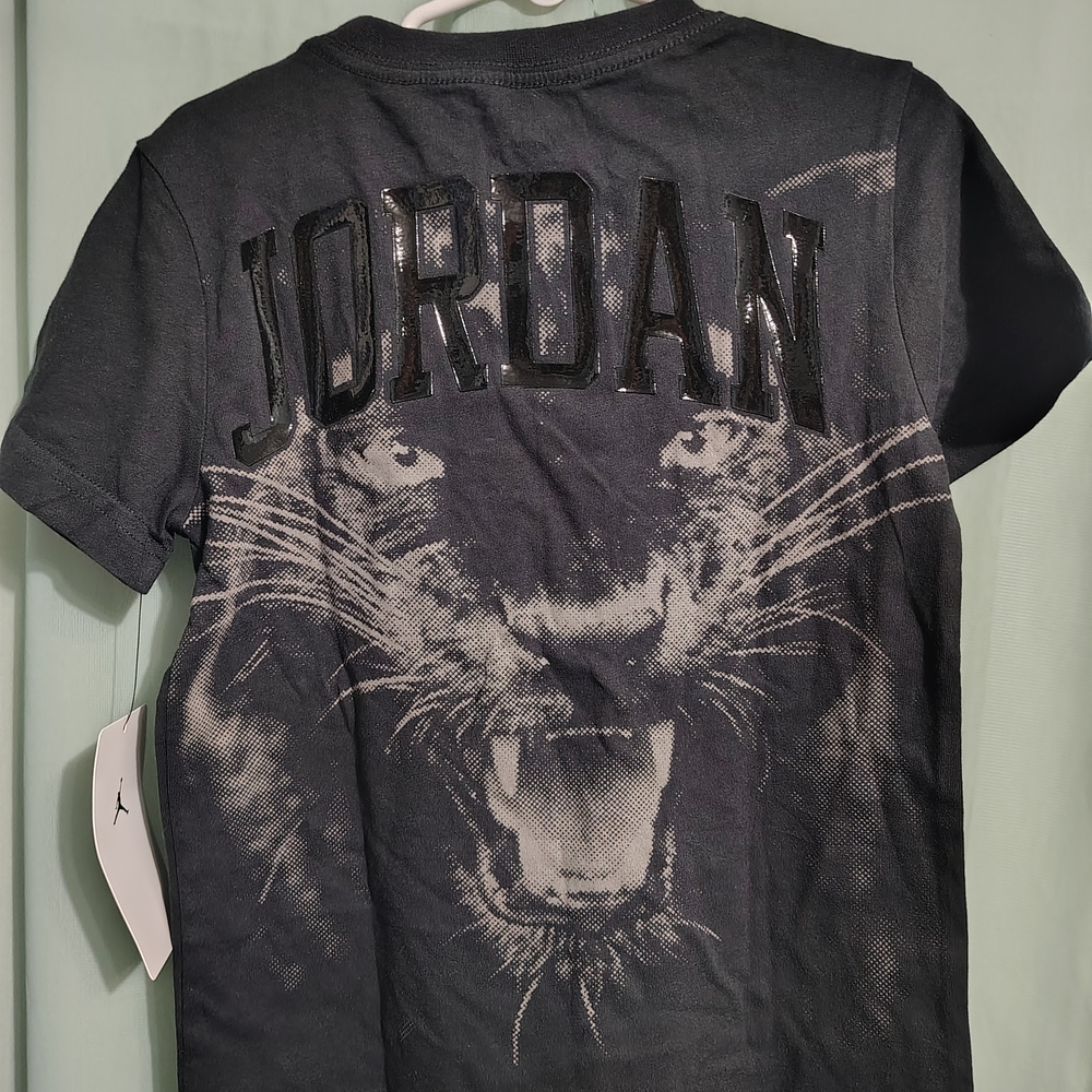 Jordan Kids Black Tiger Graphic Tee